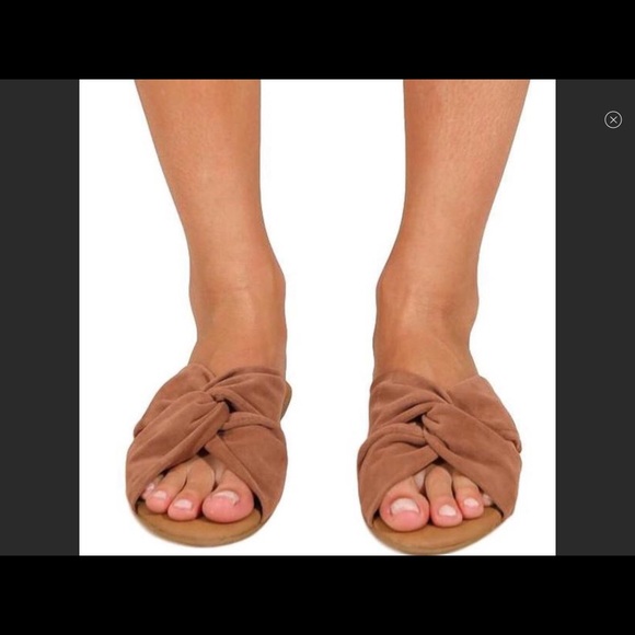 Camel suede slide sandals 8.5 & 9 - Picture 7 of 7